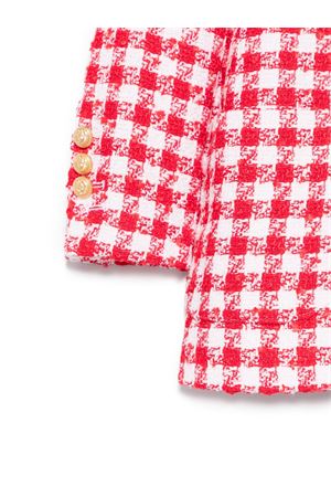 giacca in poliestere rosso BALMAIN PARIS KIDS | BW2A24E0203100RO